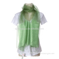 stock! 2016 special design silk shining cocktail scarves green party shawl
